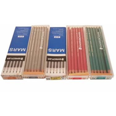 Imagem de 5 caixas com 12 Lápis De Cor, 5 Cores,  Staedtler Lumochrom