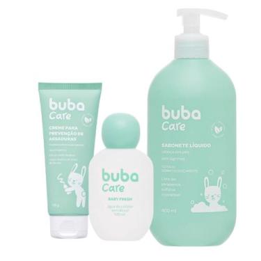 Imagem de Kit Bebê Colônia Fresh Creme De Assaduras 100g Sabonete Líquido 400ml 