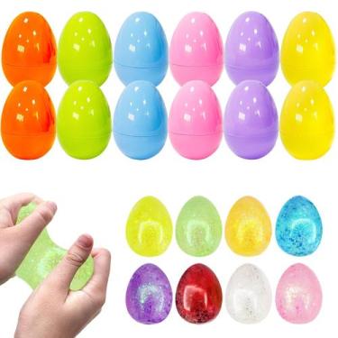 Imagem de Aviski Kit com 16 Ovos de Páscoa e Bolas Antiestresse para Crianças