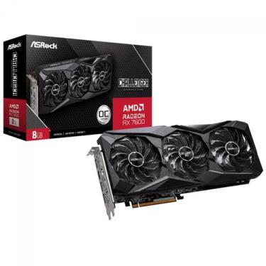 Imagem de Placa de Vídeo AsRock AMD Radeon RX 7600 Challenger Pro OC, 8GB, GDDR6