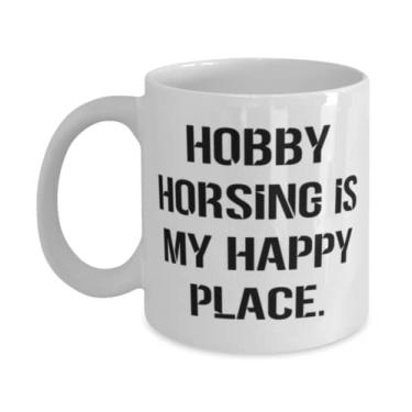 Imagem de Caneca Love Hobby Horsing 325 g 443 ml, Hobby Horsing is My Happy Place, Presentes para amigos, Presente de, Copo para Hobby Horsing