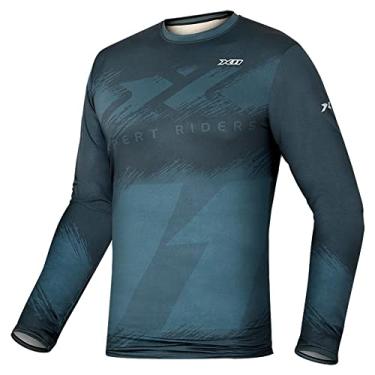 Imagem de Blusa X11 Sunprotec Segunda pele Proteção solar Rise Eclipse Azul 2G