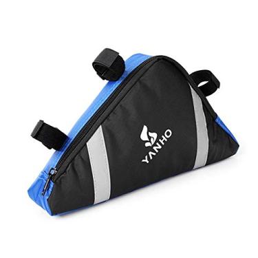 Imagem de AKT Bolsas Multifuction para Bicicleta de Ciclismo Moldura Frontal Tubo Bolsa para Celular Bolsas de Sela para Mountain Bike Acessórios MTTB, Azul