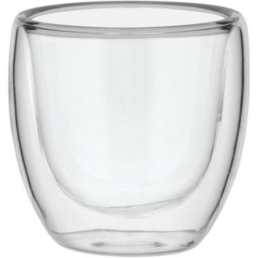 Imagem de CLEAR XÍCARA CAFÉ 6x7x7cm 80ml BOROSILICATO TRANSP PAREDE DUPLA