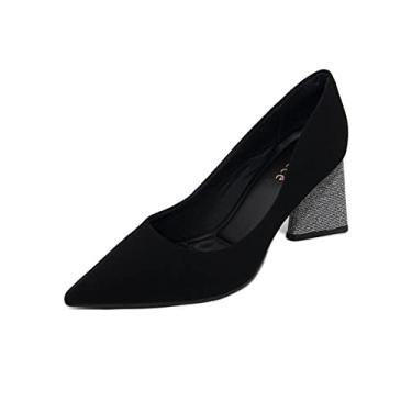 Imagem de Sapato Feminino Bebecê Salto Alto REF: T7024-261 NOBUCK-TECIDO LUXOR