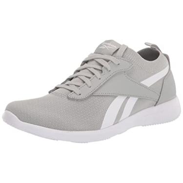 Imagem de Reebok Walkawhile Tênis de caminhada feminino, Cinza puro/branco, 5.5