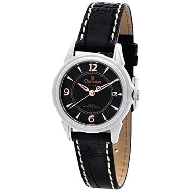 Imagem de Relogio Feminino Champion Couro Prata CA28681T