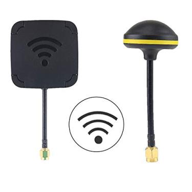 Imagem de RC FPV Receptor Peças Combo 5.8G 14DBI Alto Ganho Painel Plano e Cogumelo Antena FPV para EV800D Óculos FPV Receptor RC Drones Quadricóptero