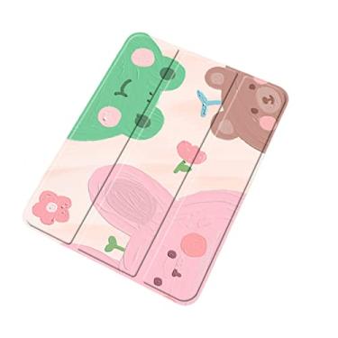 Imagem de CUTTIZ Capa de couro resistente a quedas e arranhões com textura de seda compatível com iPad Pro 12,9 polegadas 11 polegadas 9,7 polegadas iPad Air 5/4/3/2/1 iPad Mini 4/5/6 iPad 10,2 polegadas (P-06, iPad Air/Air2)