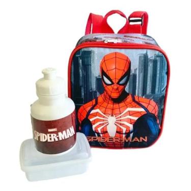 Imagem de Lancheira Térmica Escolar Infantil Homem Aranha Spiderman F5 - Proprio