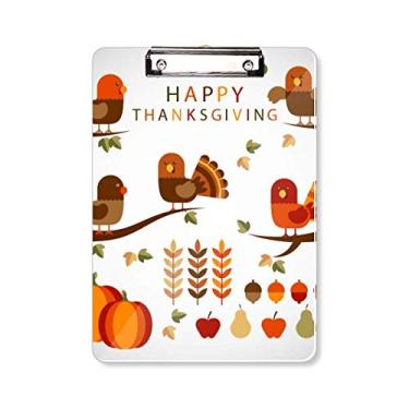 Imagem de Prancheta de desenho de Dia de Ação de Graças, pasta, bloco de escrita A4