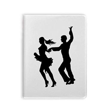 Imagem de Diário de capa macia para caderno de arte de dança dueto dançarina