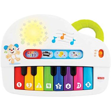 Imagem de Aprender e Brincar Piano Cachorrinho Fisher Price, Mattel, Branco