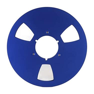 Imagem de Carretel de Fita Vazio de 1/4 de 10,5 Polegadas, Carretel Aberto Universal de 3 Furos Carretel de Recolhimento de Liga de Alumínio de áudio, Furos de Resistência Ao Vento,