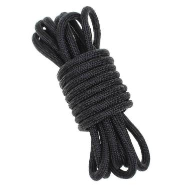 Imagem de Meada de Corda Trançada 100% Polipropileno 8mm x 10mt Preta - Rodeo West 28375
