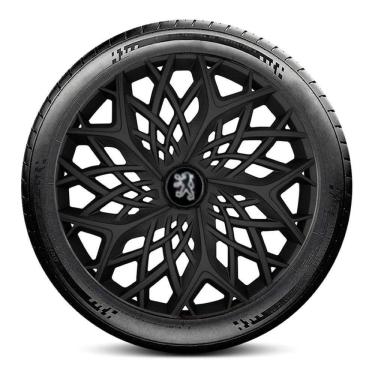 Imagem de Calota LC153 Peugeot Aro 13 Preta Fosca Moove Escolha carro
