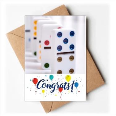 Imagem de DIYthinker Cartões de casamento Pai Gow Donoes Dice Gambling Envelopes de saudação de parabéns