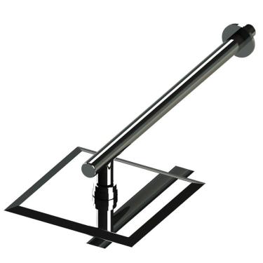 Imagem de Ducha Cascata 25x25 Aço Inox Com Cano De 1/2" Sodramar - A Piscina Dos Seu Sonhos Ducha Cascata 25x25 Aço Inox Com Cano De 1/2"