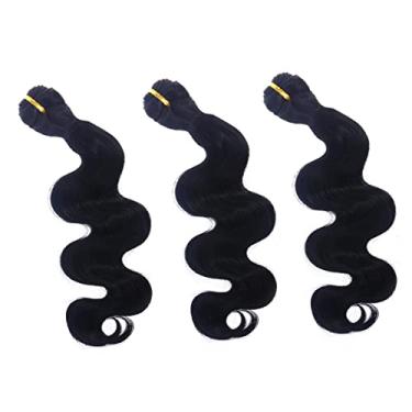 Imagem de Didiseaon cachos cabelos cacheados castanha boni natural frizzer cabelos ondulados grande onda peruca Tecelagem de cabelo