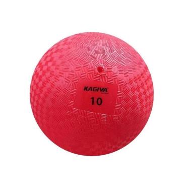 Imagem de Bola Iniciação Kagiva de Borracha Nº 10 Vermelho