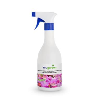 Imagem de Fertilizante Foliar Organomineral Perfumado Yougarden Flores 500ml Pro