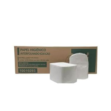 Imagem de Papel Higiênico Interfolhado Cai Cai Caixa com 10 Mil un Seccar