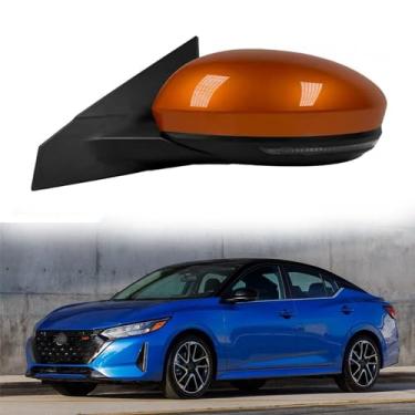 Imagem de Conjunto de espelho retrovisor do motorista adequado para Nissan Sylphy Sentra 2019 2020 2021 acessórios de carro acessórios de espelho retrovisor acessórios de espelho lateral lente ajustável de