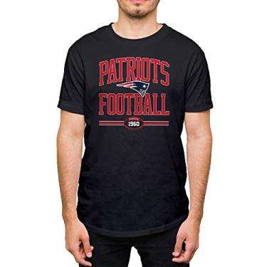 Imagem de Hybrid Sports NFL - New England Patriots - Arco de futebol - Camiseta masculina e feminina de manga curta - Tamanho 2 GG