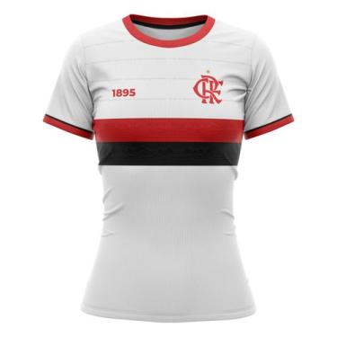 Imagem de Camiseta Braziline Fern Flamengo Feminino - Branco