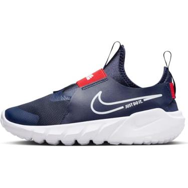 Imagem de NIKE Tênis de corrida para meninas, Azul marinho/azul marinho/branco, 20