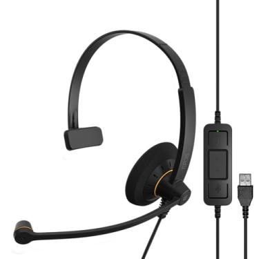Imagem de EPOS Sennheiser SC 30 USB ML (504546) - Fone de ouvido executivo de um lado | Para Skype for Business | com som HD, microfone com cancelamento de ruído e conector USB (preto)