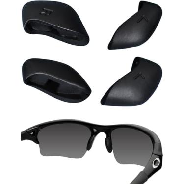 Imagem de Bwake Almofadas de reposição para óculos de sol Oakley Flak Jacket XLJ/Flak 2.0 XL/Half Jack XLJ/Half Jacket 2.0 XL - Preto