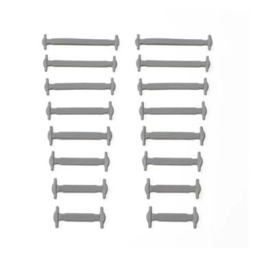 Imagem de Silicone Shoelaces Elastic For Sneakers Shoe Laces Without Wies Kids Adult Lazy Quick Lace Rubber Shoestrings(GRAY)