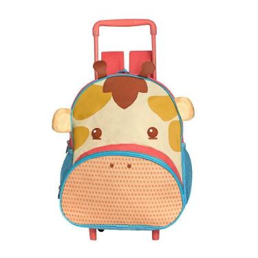 Imagem de Mochila Escolar Infantil De Rodinhas Animais Com 6 Modelos Animal:girafa