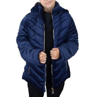 Imagem de Jaqueta Infantil Feminina Facinelli Pixe Love Peluciada Azul Marinho - 840028-Feminino