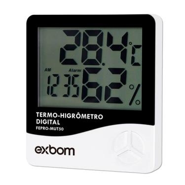 Imagem de Termo Higrômetro Digital Medição Temperatura Umidade