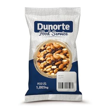 Imagem de Mix de Nozes Dunorte 1 kg, Oleaginosas Premium: Castanha-de-Caju, Amêndoa, Amendoim & Uva-Passas, Sem Glúten, Vegano, Non-GMO