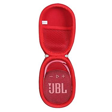 Imagem de Anleo Estojo rígido de viagem para JBL Clip 5 / Clip 4 - Mini alto-falante Bluetooth portátil (vermelho)