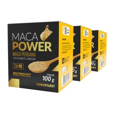 Imagem de Kit 3 Maca Peruana Power em Pó Enriquecida com Vitaminas e Minerais 100g Chikweb