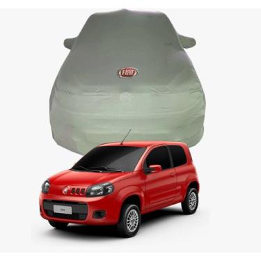 Imagem de Capa de Carro Fiat Uno Tecido  Lycra Premium - Cadilhe Capas, Cinza Ch