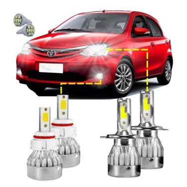 Imagem de Kit Ultra Led Toyota Etios Todos Os Anos 20000 Lúmens 6500k - V10, Bra