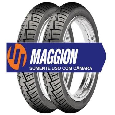 Imagem de Par Pneu Cg 125 150 Titan 90/90-18 + 100/90-18 Novo Maggion