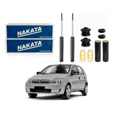 Imagem de Kit Amortecedor Traseiro Corsa Novo 1.0 2003 A 2012 - Nakata