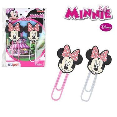 Imagem de Kit com 2 Unidades de Clipes Grande 3D Minnie Mouse Disney - ETIPEL