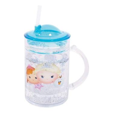 Imagem de Copo Liquído Infantil Menina Com Canudo Elsa Frozen Tsum - Disney, Can