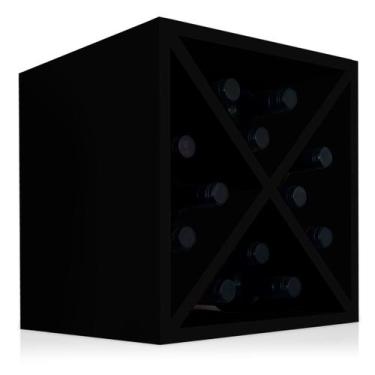 Imagem de Suporte Adega De Vinho Bancada Porto para 12 Garrafas Madeira MDF - Pr