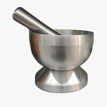 Imagem de Pilão Triturador Amassador De Temperos Em Aço Inox - Hercules