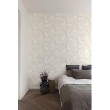 Imagem de Papel de Parede Maison Geométrico Creme - Alta Tecnologia - Grandeco