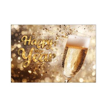Imagem de Fundo Fotográfico 2,20 x 1,50 - Espumante Happy New Year 011 - Via Cor