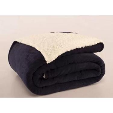 Imagem de Cobertor Manta microfibra com sherpa  para bebê 0,80m x 1,00m - BORGON